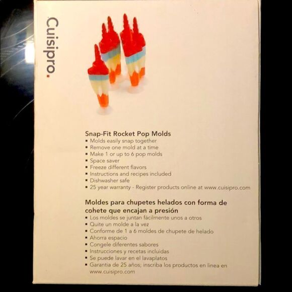 NEW Snip-Fit Rocket Pop Molds set of 6 - Picture 3 of 4